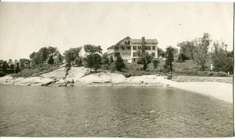 Sachem's Head Hotel View from beach.jpg