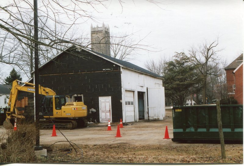 Guilford Town Hall barn demolition March 23, 2005.jpg