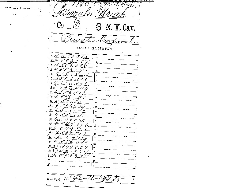 PARMELEE Uriah N 6th NY military file NARA.pdf