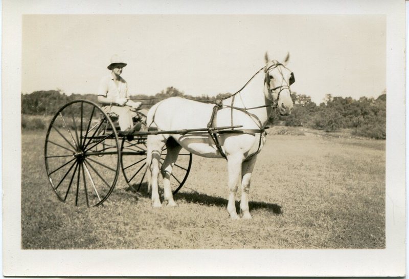 Abbott Wilcox Jr or June along with horse Prince at Foote Farm, 1937, donated by AW.jpg