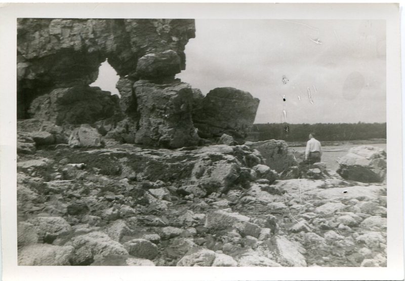 Hubbard Man on Maine beach.jpg