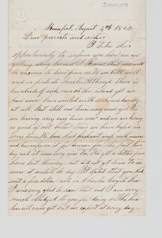 NORTON Elias letter 1862 Aug 4 page 1.jpg