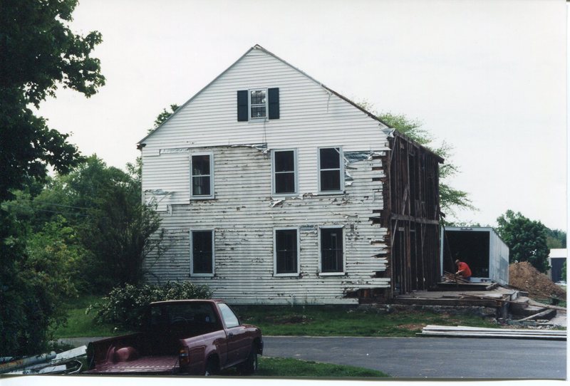 Timothy Seward Jr. house, 246 Goose Lane, north side of house, May 1999, now storage units.jpg