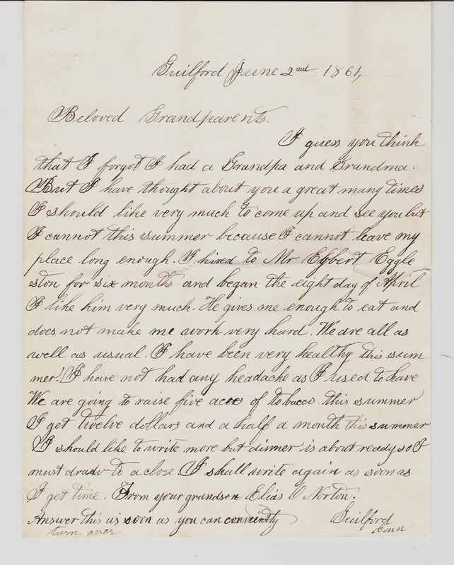 NORTON Elias letter 1861 Jun 2 page 1.jpg