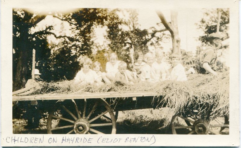 Children on hayride Eliot Benton.jpg