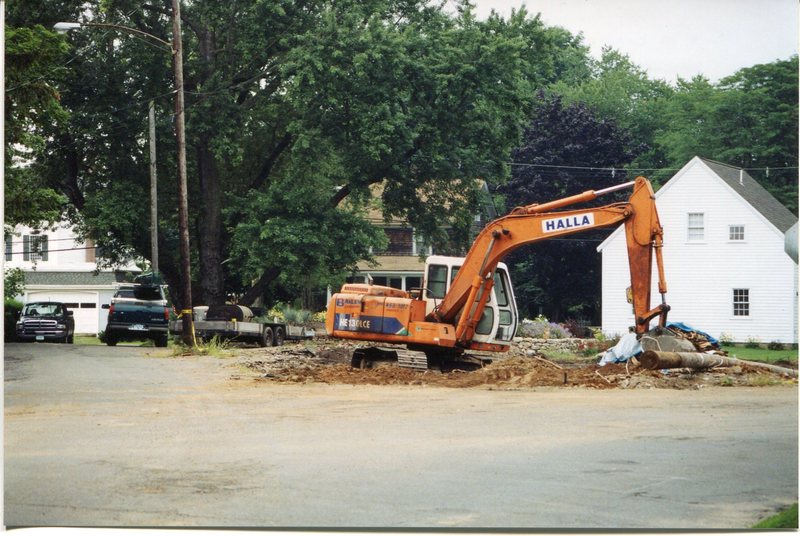 Benton's Market site, Market Place, after demolition, August 8, 2004, replaced by house.jpg