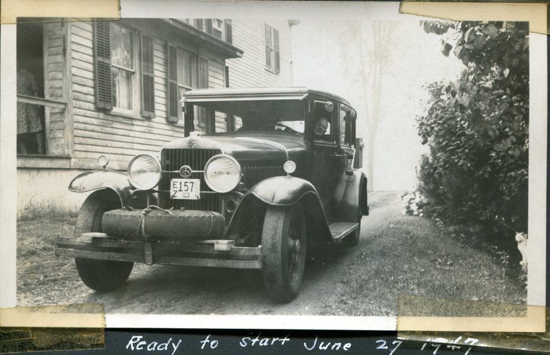 Hubbard leaving for 1947 Maine trip.jpg