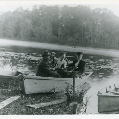 Gertrude Dudley and friends Quonnipaug Lake.jpg