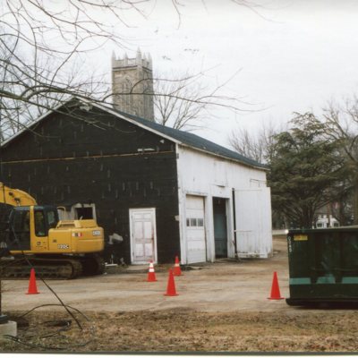 Guilford Town Hall barn demolition March 23, 2005.jpg