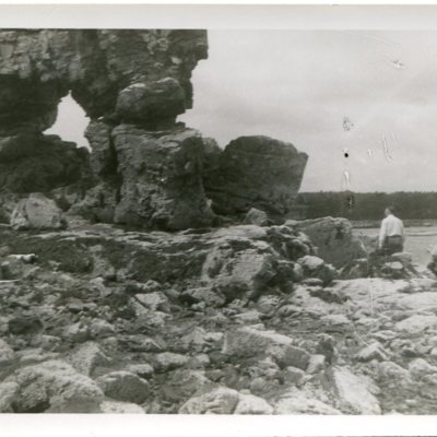 Hubbard Man on Maine beach.jpg