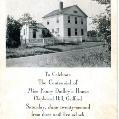 Centennial Celebration 1840-1940 of Fanny Dudley's House Clapbord Hill087.jpg