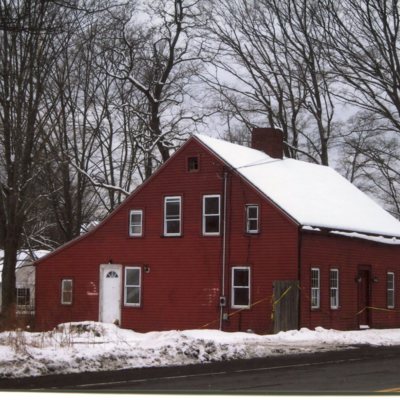 Justice Norton House, built 1832, 2470 Boston Post Road, across from West Lake Ave., house torn down, taken February 17, 2010.jpg