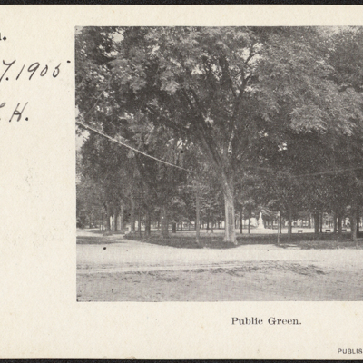 Guilford Green Postcard, 1905