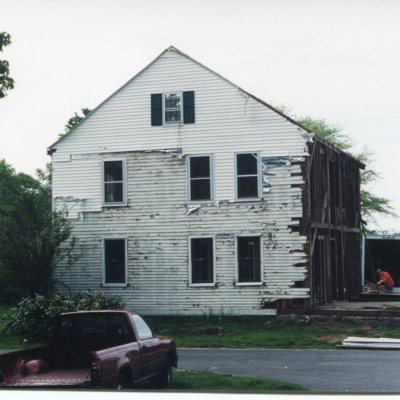 Timothy Seward Jr. house, 246 Goose Lane, north side of house, May 1999, now storage units.jpg