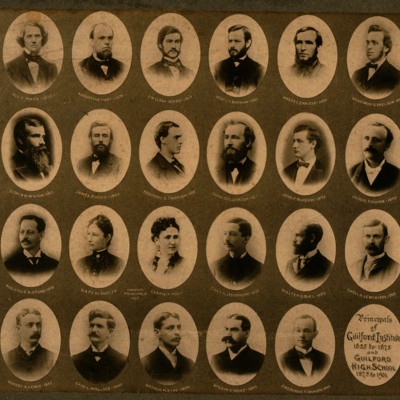 Principals of Guilford Institute 1855 to 1875 and Guilford High School 1875 to 1901.