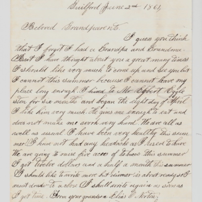 NORTON Elias letter 1861 Jun 2 page 1.jpg