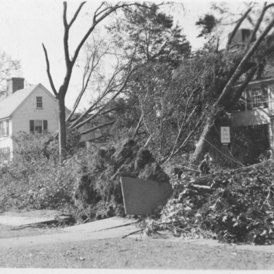 The Little Shop in Guilford after the Hurricane of 1938