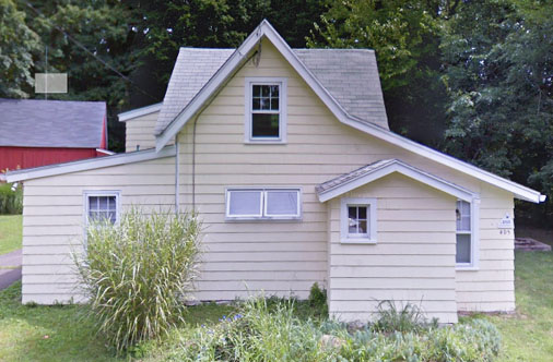 images of the pest house on Tanner Marsh Road, current.