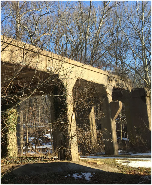 image of the trolley viaduct on Water Street