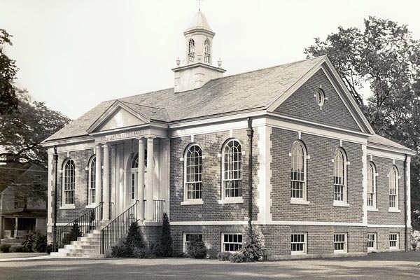 Historic photo of the original library